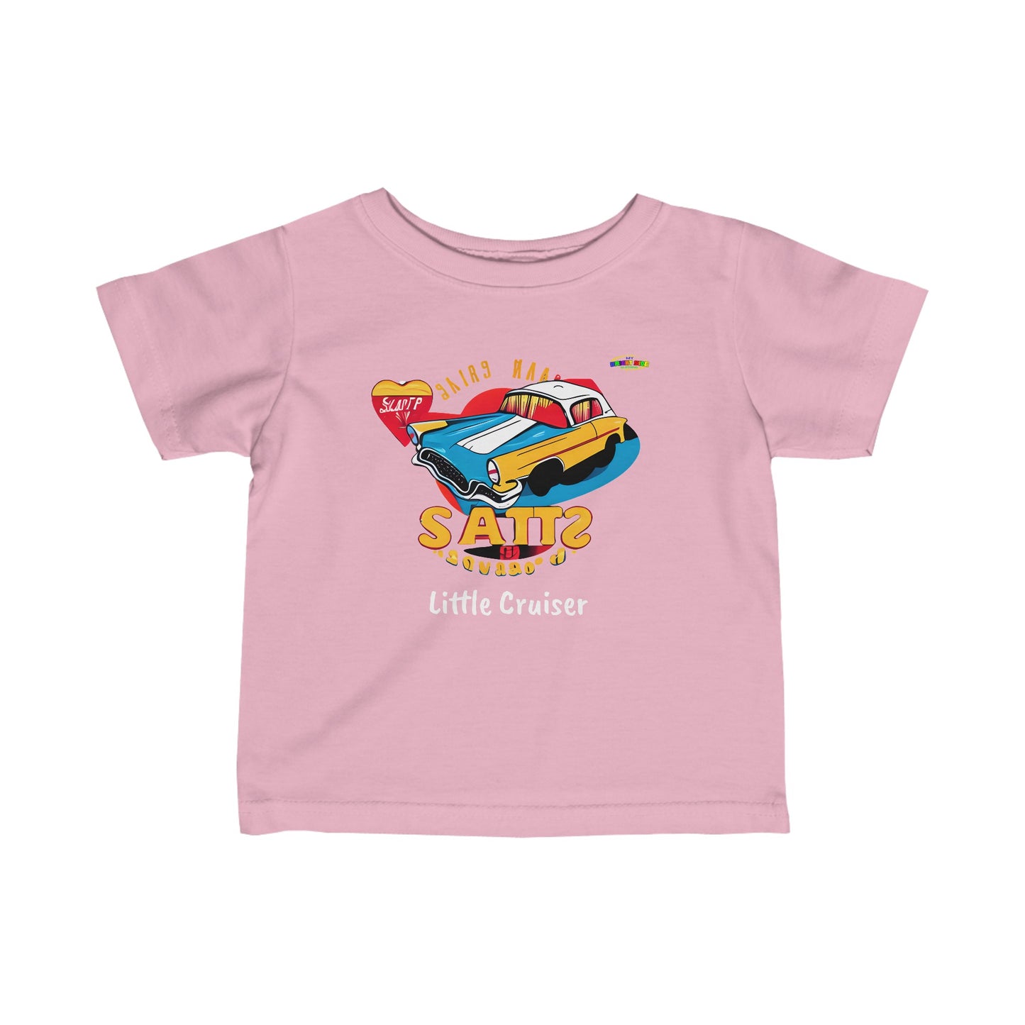 Cute Retro Classic Car Little Cruiser Infant Fine Jersey Tee--MyBrightSideClothing