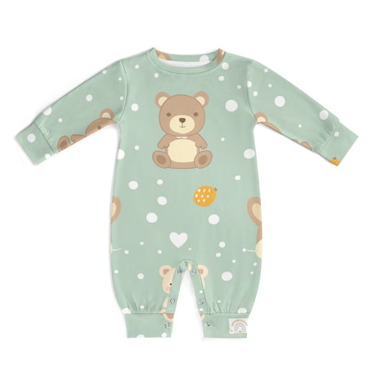 Cute Teddy Bear and Clouds Romper - My Brightside Clothing