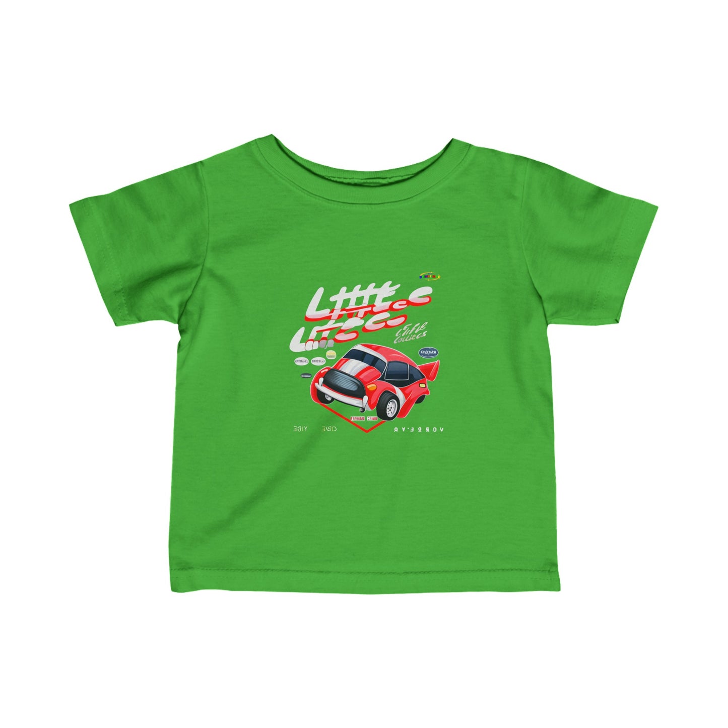 Little race car logo Infant Fine Jersey Tee-My Bright Side Clothing