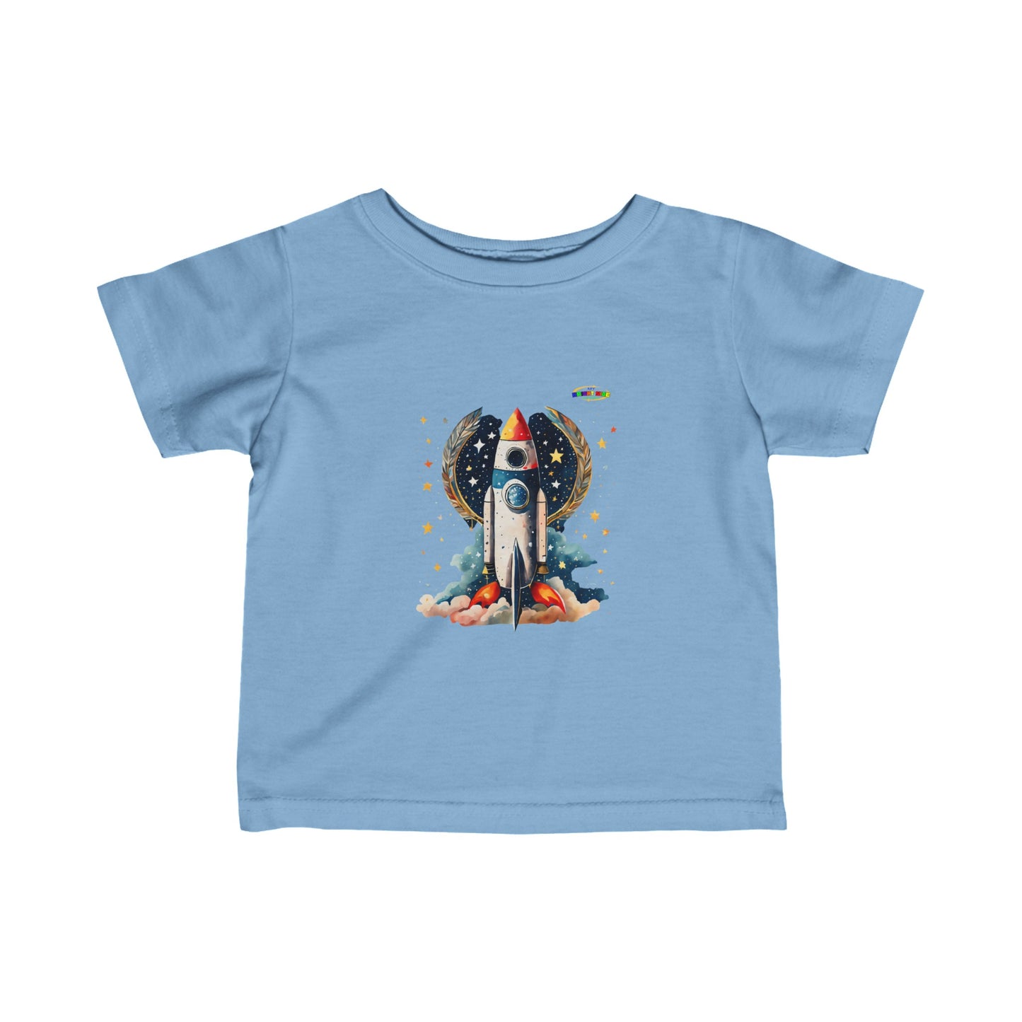 Cute Rocket Ship Infant Fine Jersey Tee-My Bright Side Clothing