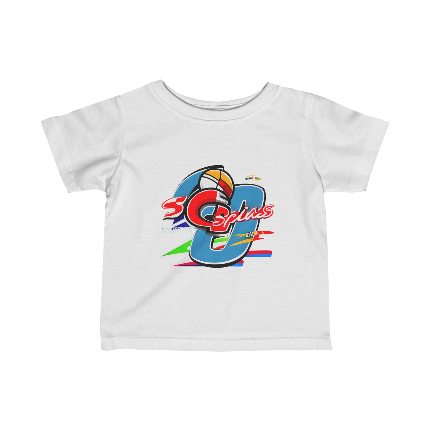 Cute Sports logo Infant Fine Jersey Tee-My Bright Side Clothing