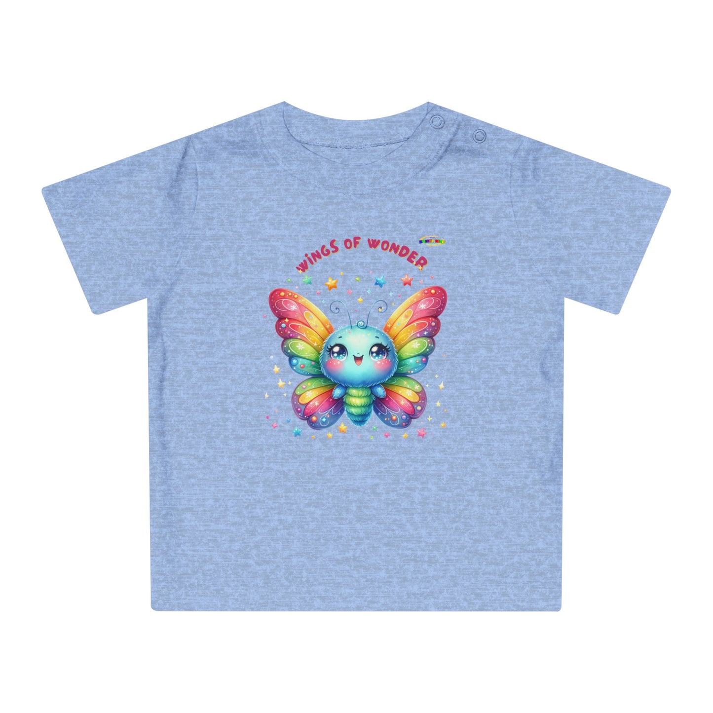 Cute Rainbow Baby Butterfly Graphic Baby T-Shirt--My Bright Side Clothing