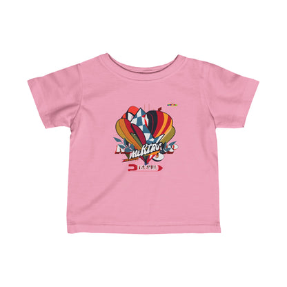 Cute Colourful Racing Logo Infant Fine Jersey Tee-My Bright Side Clothing