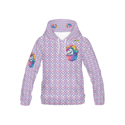 Beautiful Pocket Unicorn Children's Hoodie--My Bright Side Clothing