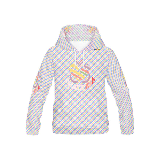 Pastel Rainbow Bright mind bright life subliminal message Pattern and Logo Children's Hoodie-My Bright Side Clothing