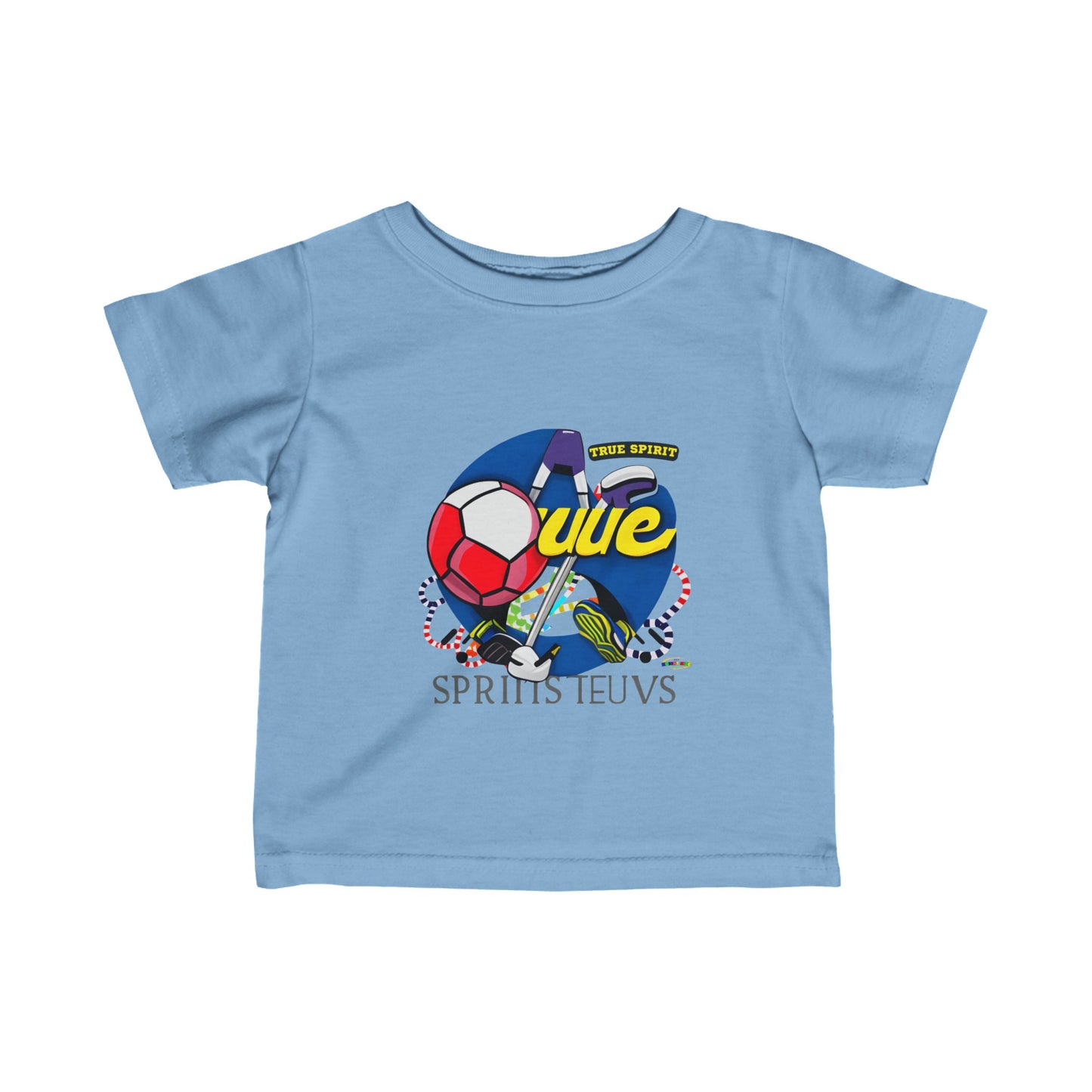 True Spirit Cute Sports Logo Infant Fine Jersey Tee--My Bright Side Clothing