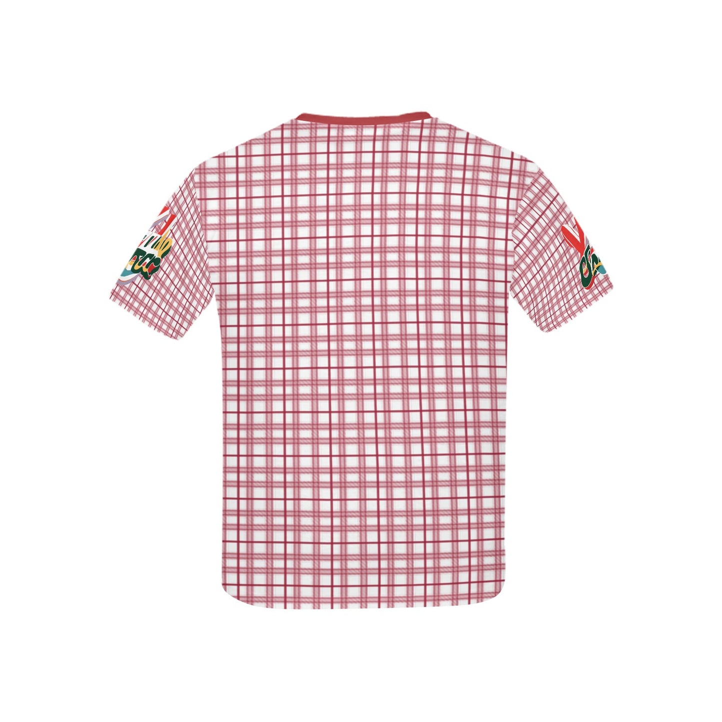 Retro Checkered Pattern and Logo Children's T-shirt -My Bright Side Clothing