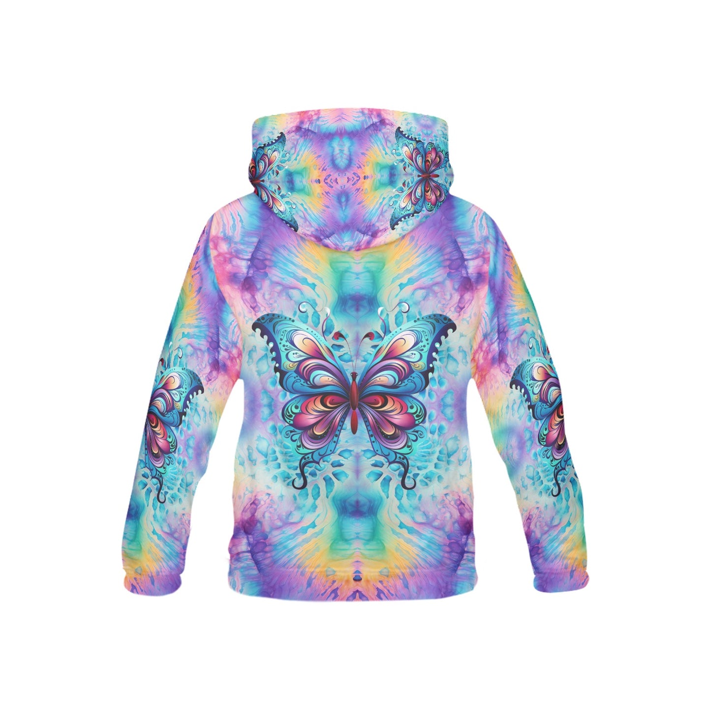 Beautiful Butterfly Abstract Children's Hoodiet-My Bright Side Clothing