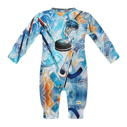 Hockey Theme Baby Romper-My Bright Side Clothing