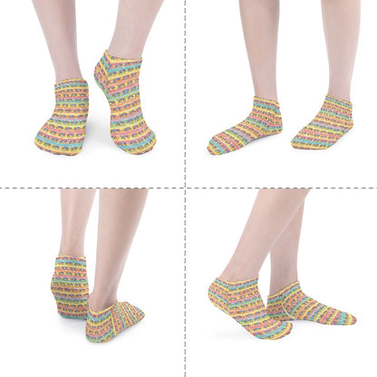 Pastel Stripes Rainbow Pattern Children's Comfortable Socks -5 Pairs -MyBrightSideClothing