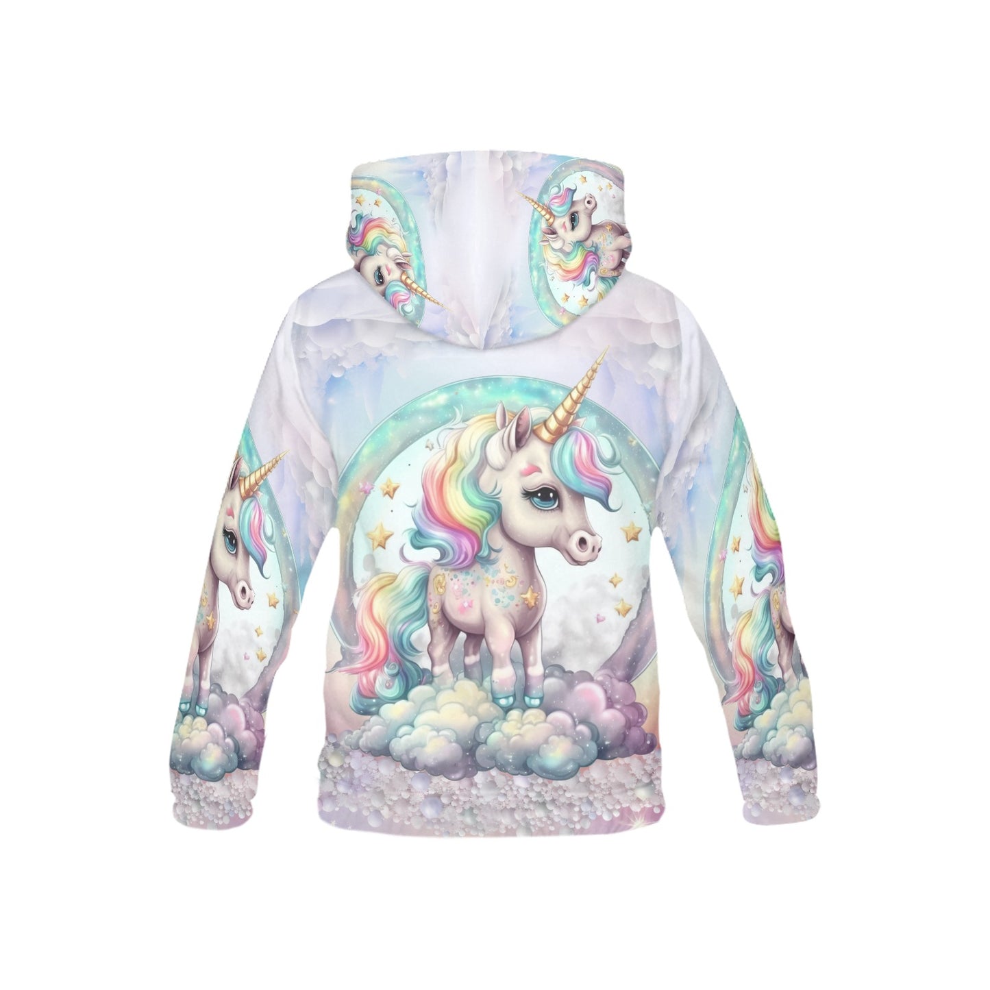 Beautiful Pastel Rainbow Unicorn Children's Hoodie--My Bright Side Clothing