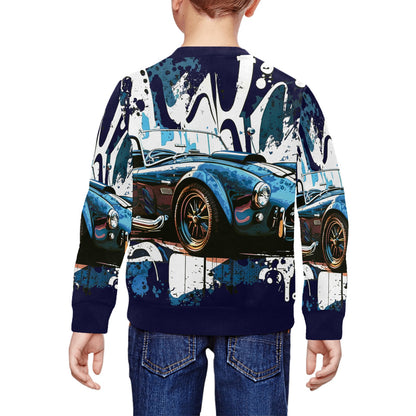 Vintage Sports Racing Car Children's Crew neck Sweatshirt  -My Bright Side Clothing