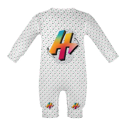 Cute Rainbow Alphabet Abstract Graffiti Baby Romper-My Bright Side Clothing