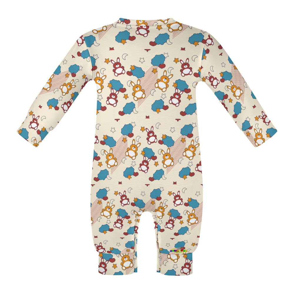 Cute Bunny Pattern Baby Romper-My Bright Side Clothing