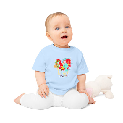 Cute roar-ing love baby dino graphic Baby T-Shirt--My Bright Side Clothing