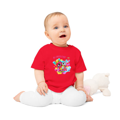 Cute Rainbow baby Robot Baby T-Shirt-My Bright Side Clothing