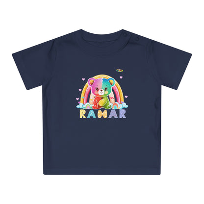 Cute Rainbow Teddy Bear Baby T-Shirt--My Bright Side Clothing