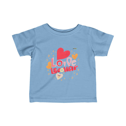 Cute Born 2 Be Loved Logo Infant Fine Jersey Tee--My Bright Side Clothing