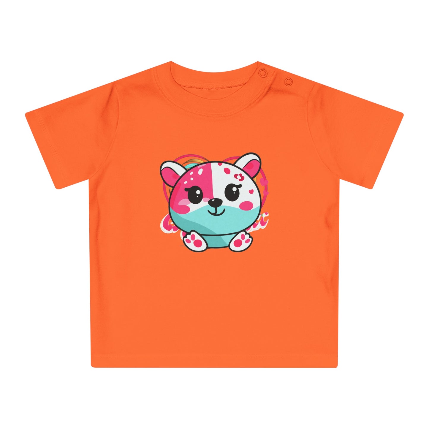 Cute Rainbow Love Bear Baby T-Shirt-My Bright Side Clothing