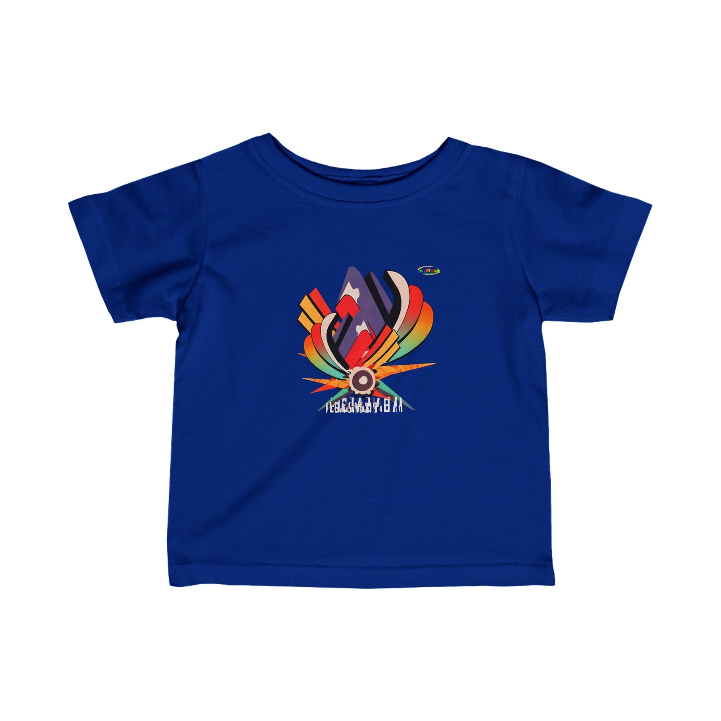 Cute Rainbow Super Hero Logo Infant Fine Jersey Tee-My Bright Side Clothing