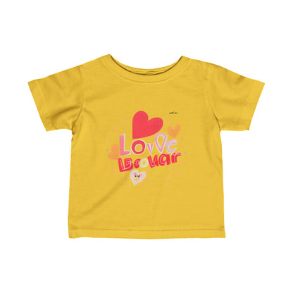 Cute Born 2 Be Loved Logo Infant Fine Jersey Tee--My Bright Side Clothing