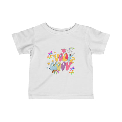 Cute Rainbow Groovy Logo Infant Fine Jersey Tee  -My Bright Side Clothing