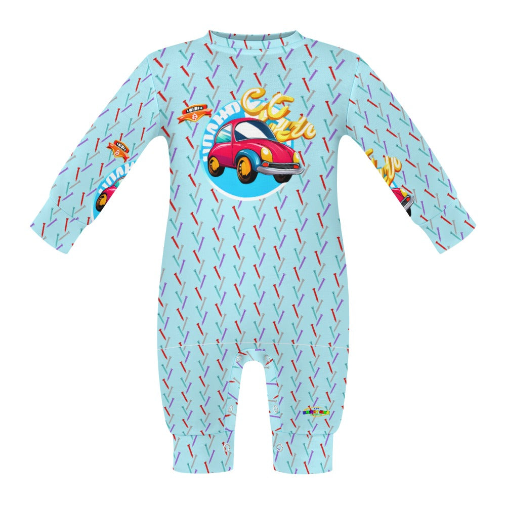 Cute Toy Car Graphic Baby Romper -My Bright Side Clothing