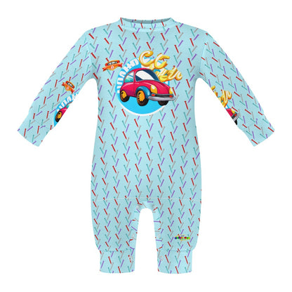 Cute Toy Car Graphic Baby Romper -My Bright Side Clothing