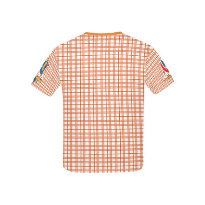 Retro Checkered Pattern and Logo Children's T-shirt -My Bright Side Clothing