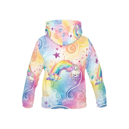 Beautiful Pastel Rainbow Unicorn Children's Hoodie -My Bright Side Clothing