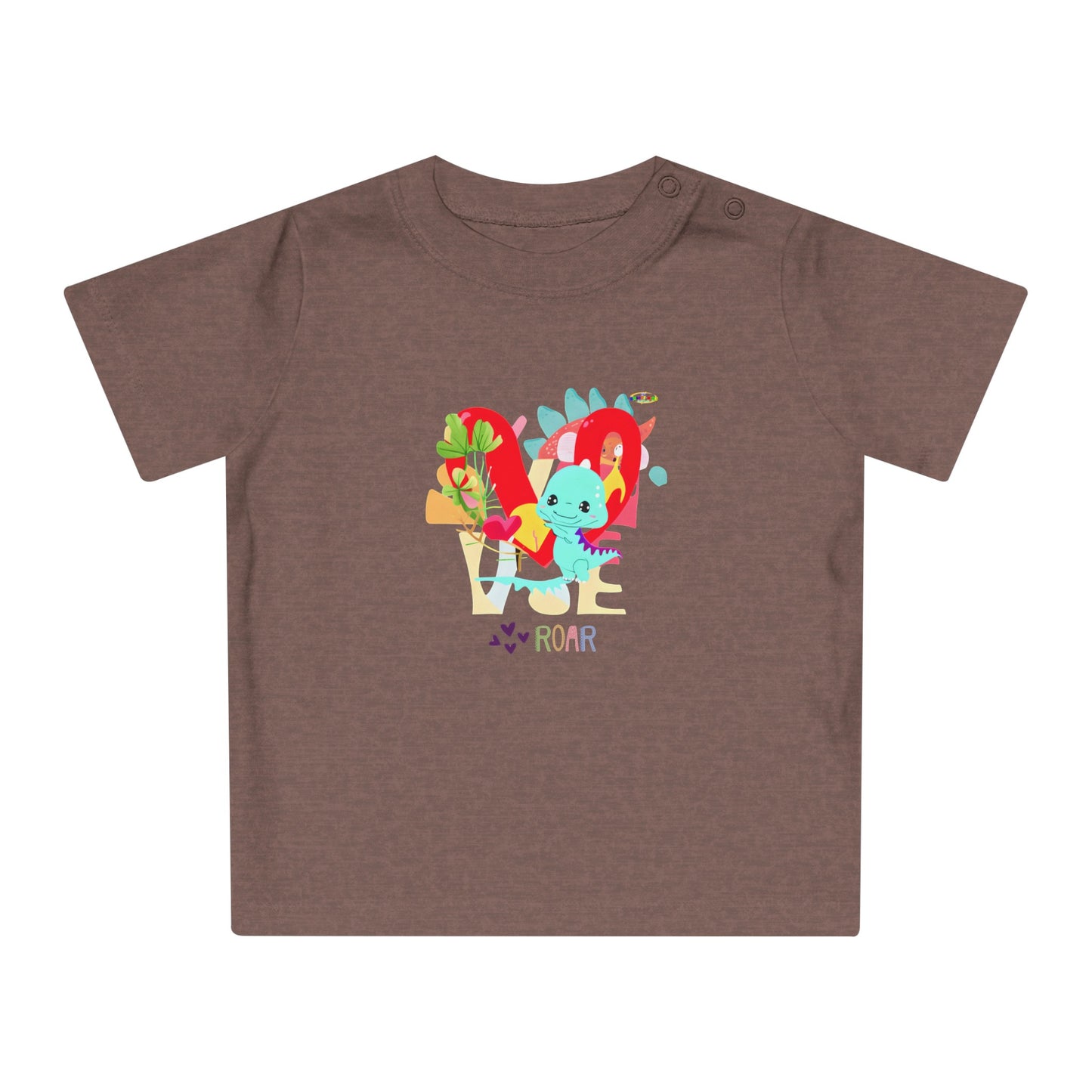 Cute roar-ing love baby dino graphic Baby T-Shirt--My Bright Side Clothing