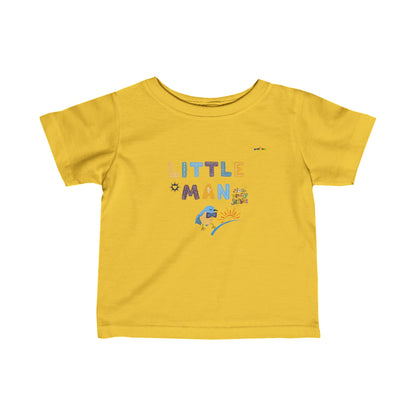 Cute Little Man Logo Infant Fine Jersey Tee-My Bright Side Clothing