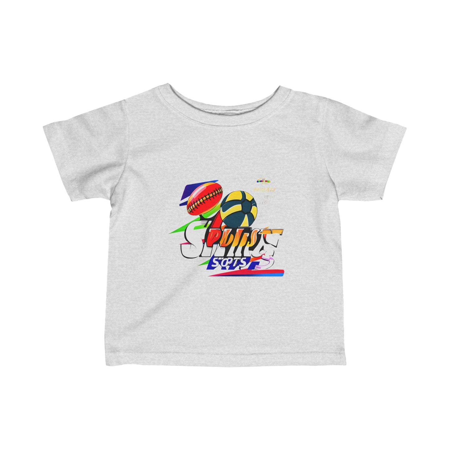 Cute Sports Logo Infant Fine Jersey Tee-My Bright Side Clothing