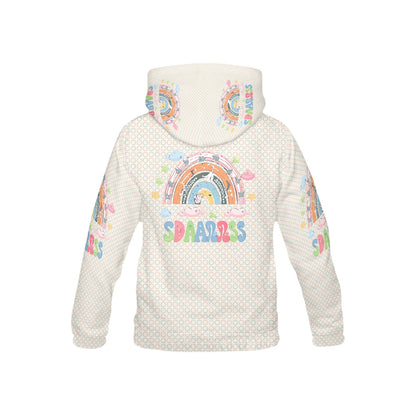 Lifes Amazing Pastel Rainbow Pattern and Graphic Children's Hoodie-My Bright Side Clothing