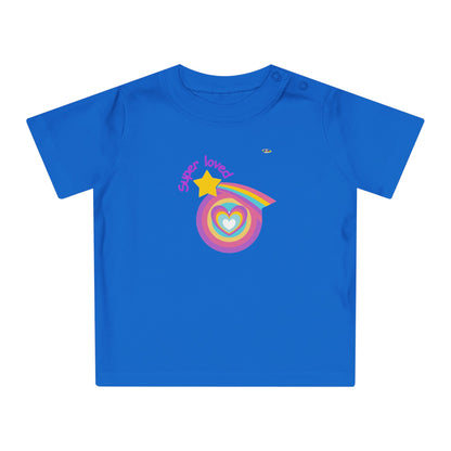 Cute Super Loved Rainbow Star Logo Baby T-Shirt-My Bright Side Clothing