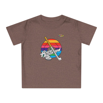 Cute Rainbow Circle Hockey Power logo Baby T-Shirt-MyBrightSideClothing