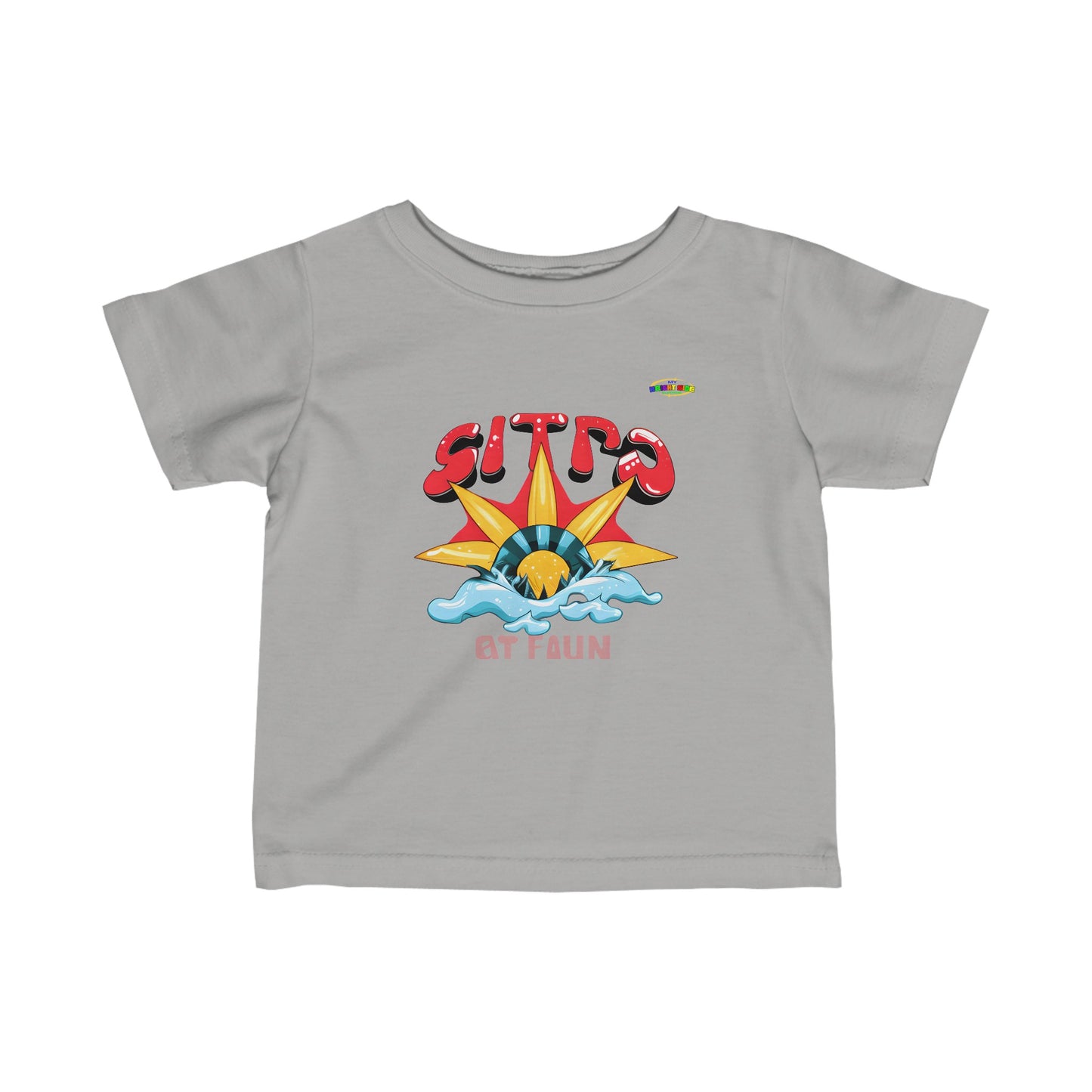 Rising With the sun Logo Infant Fine Jersey Tee-MyBrightSideClothing