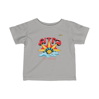 Rising With the sun Logo Infant Fine Jersey Tee-MyBrightSideClothing