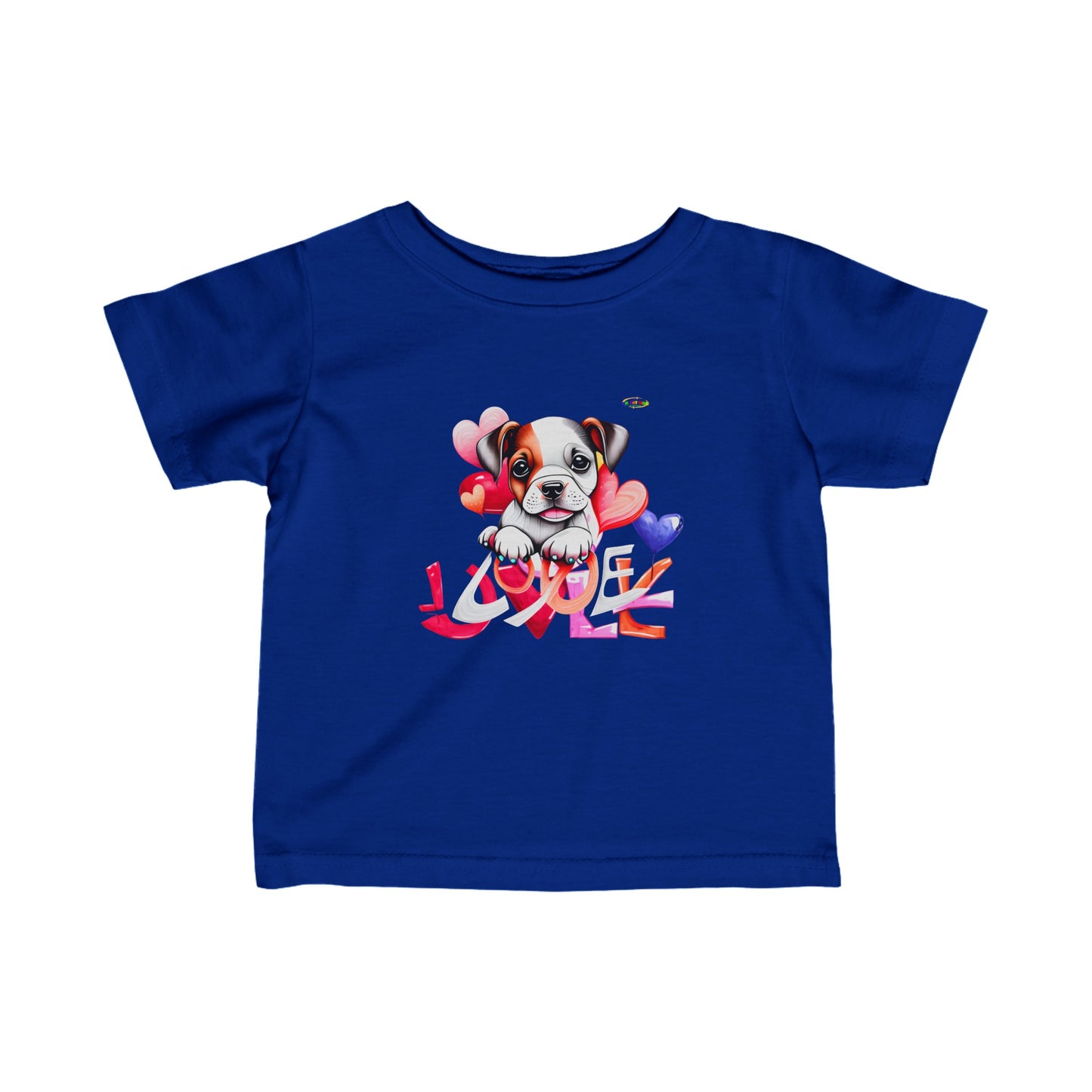 Cute Puppy Love Graphic Infant Fine Jersey Tee-My Bright Side Clothing