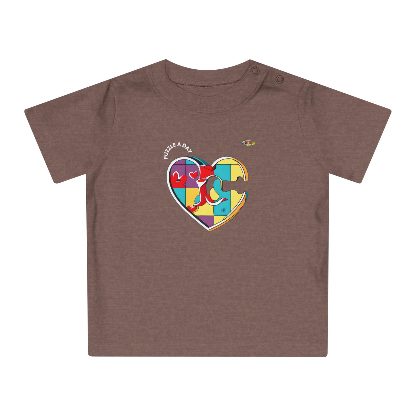 Cute Rainbow Heart Logo Baby T-Shirt-My Bright Side Clothing