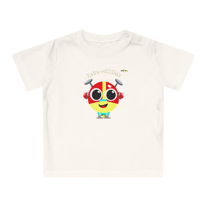 Cute little Robo Mission Robot Logo Baby T-Shirt -MyBrightSideClothing