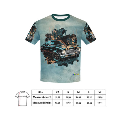 Vintage Sports Racing Car Children's T'shirt -My Bright Side Clothing