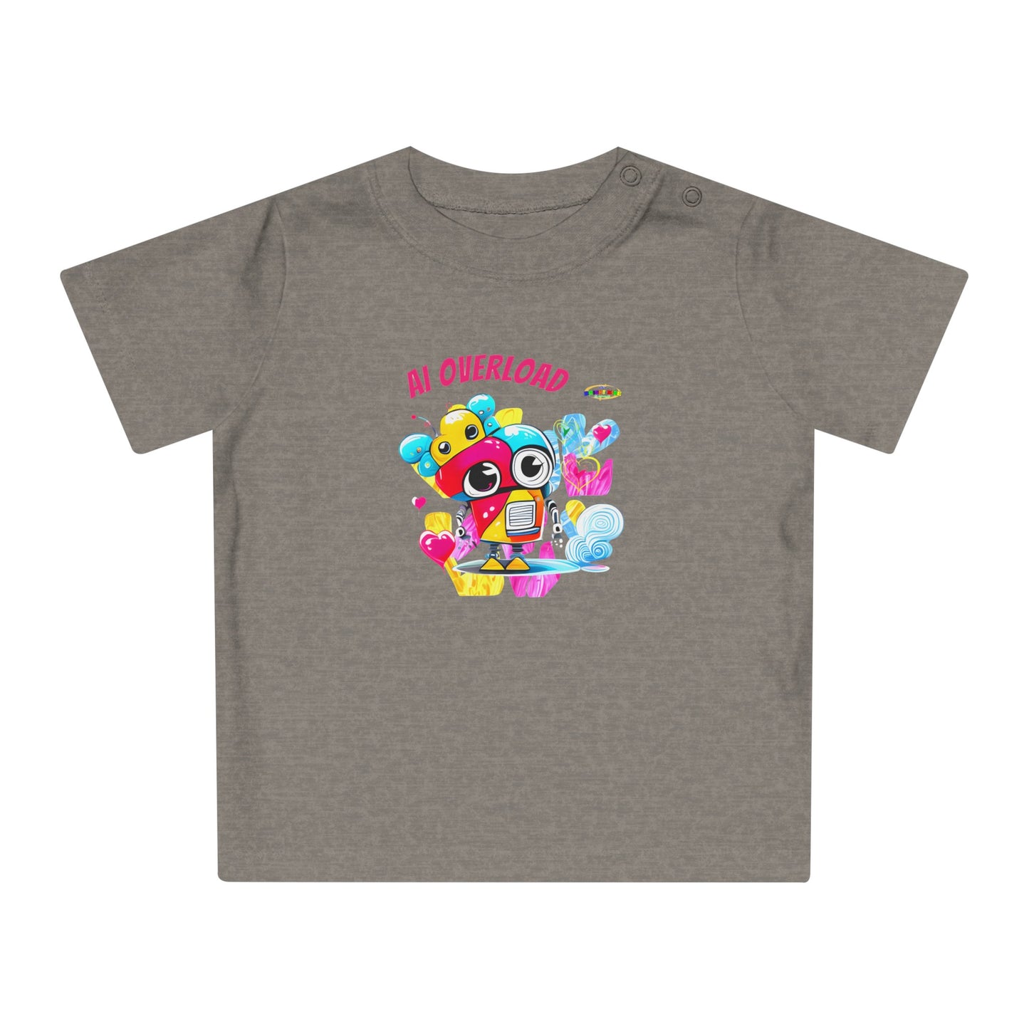 Cute Rainbow baby Robot Baby T-Shirt-My Bright Side Clothing