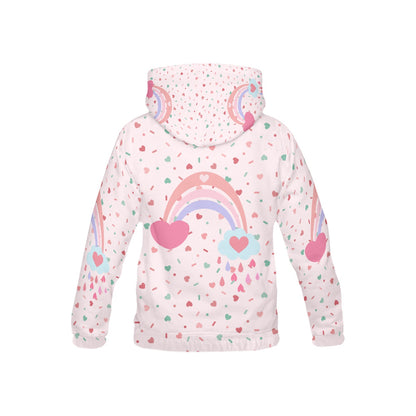 Beautiful Heart Pattern Children's Hoodie -My Bright Side Clothing