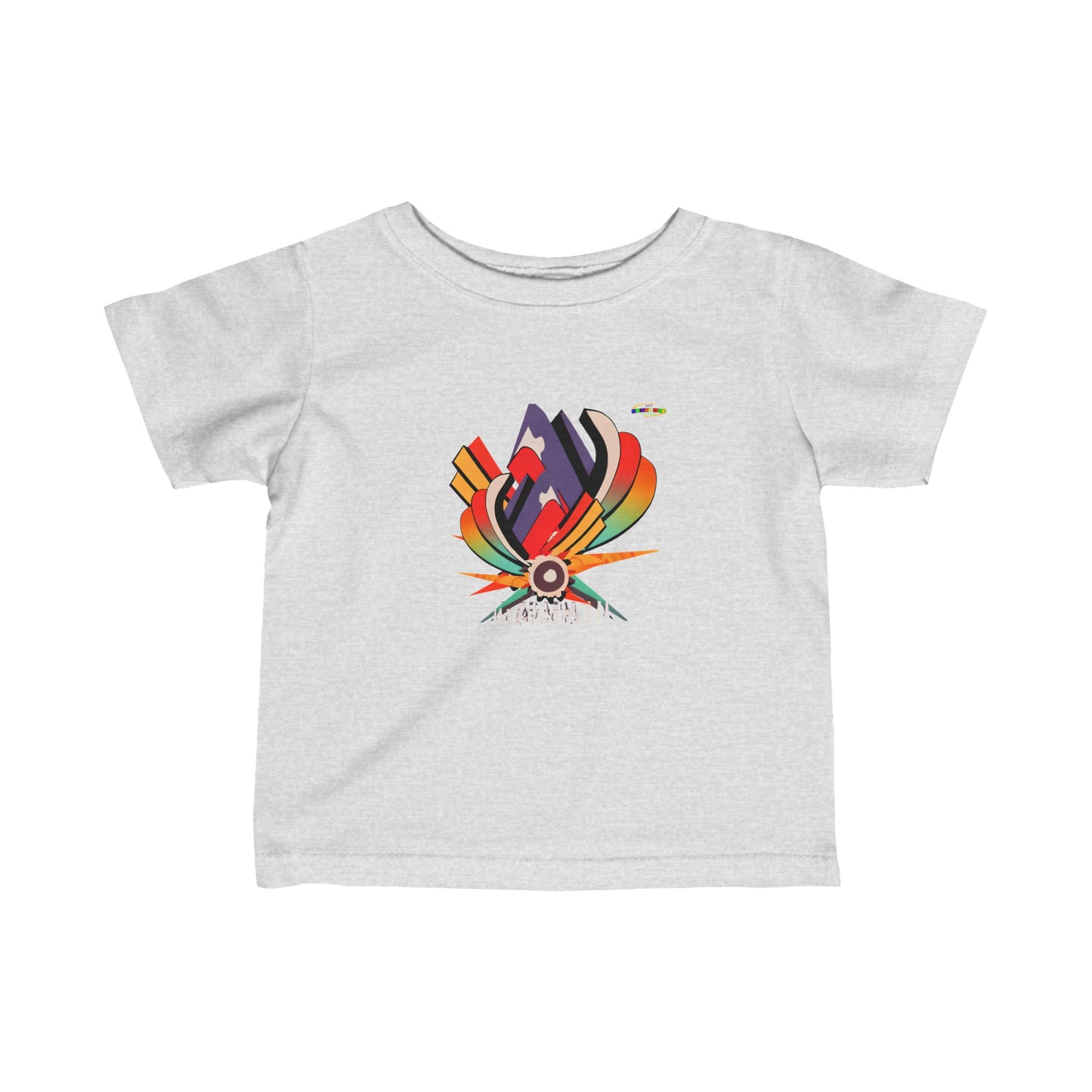 Cute Rainbow Super Hero Logo Infant Fine Jersey Tee-My Bright Side Clothing