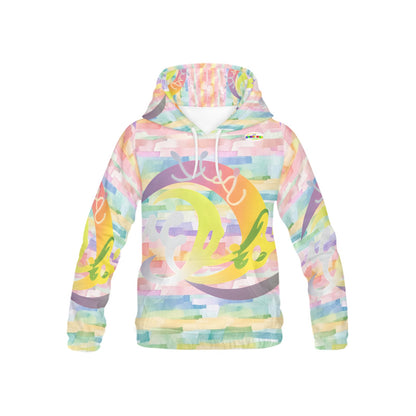 Colourful Pastel Abstract Pattern and Graphic Children's Hoodie-My Bright Side Clothing