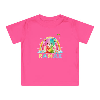 Cute Rainbow Teddy Bear Baby T-Shirt--My Bright Side Clothing