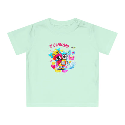 Cute Rainbow baby Robot Baby T-Shirt-My Bright Side Clothing