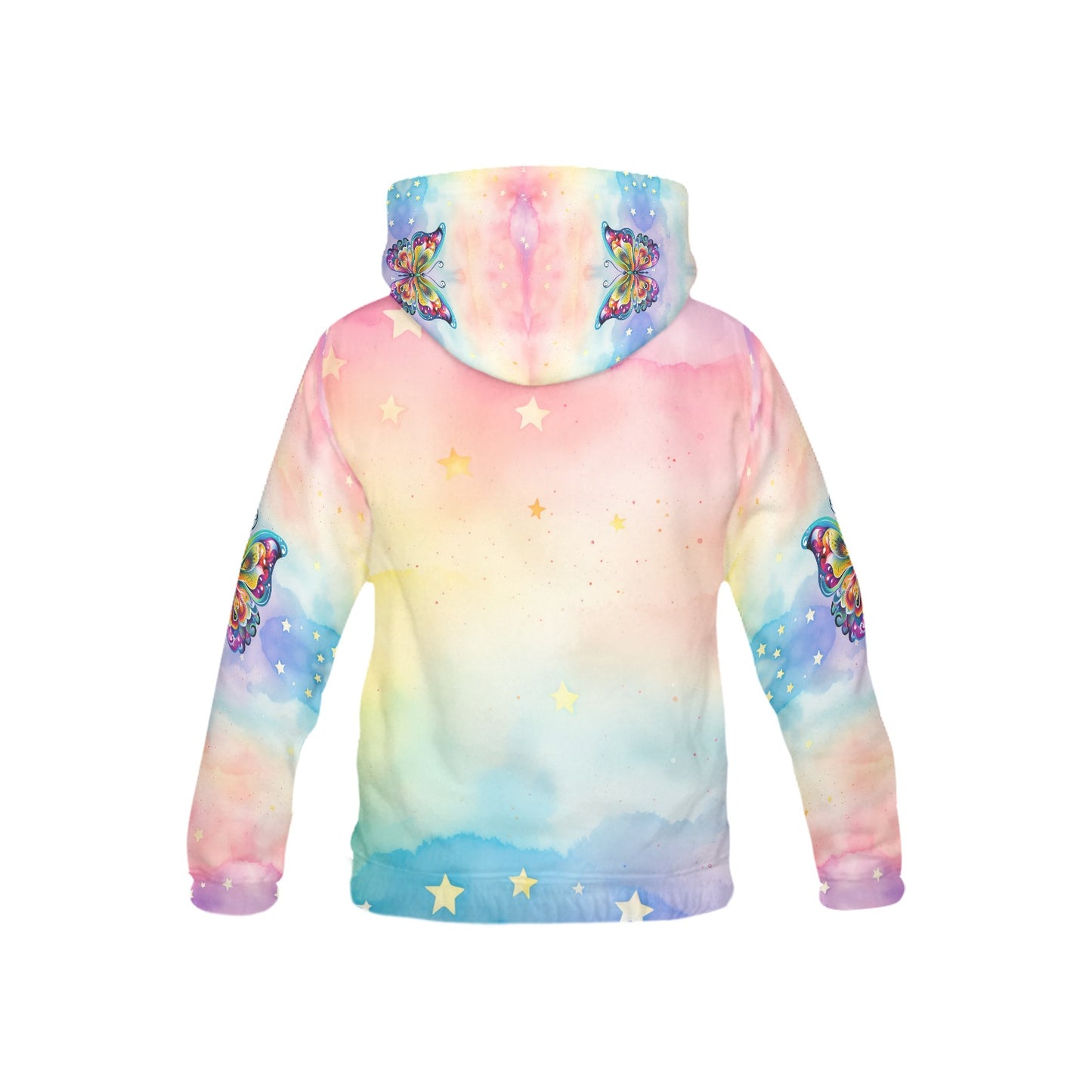 Beautiful Pastel Butterfly Children's Hoodie-My Bright Side Clothing