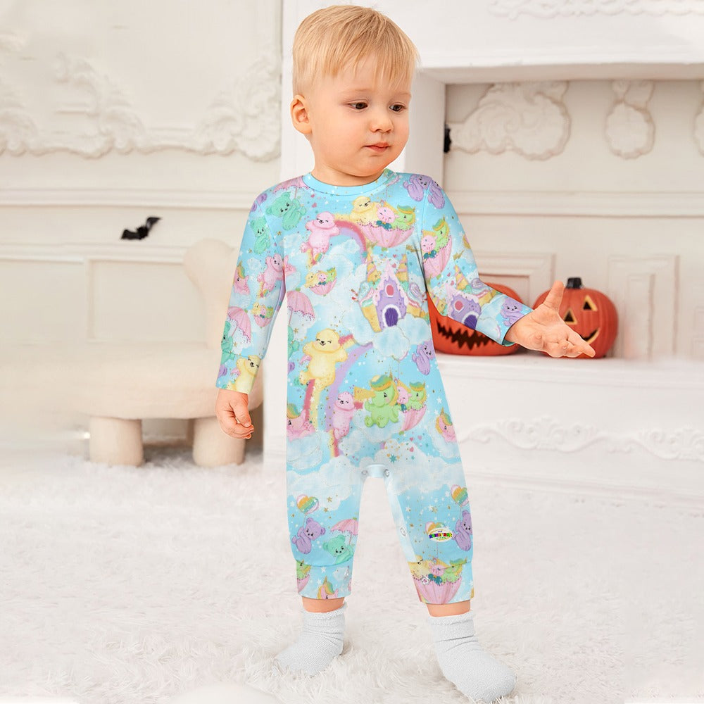 Cute Pastel Rainbow Bears Baby Romper- My Bright Side Clothing